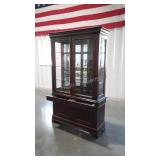 Bassett Furniture China Closet, 2pc unit, top