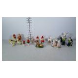 Lot of vintage salt and pepper shakers.