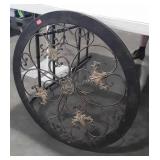 Wall Home Goods plaque, tin made, 36" round,