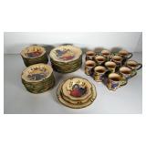 Dinnerware, Home Trends fruit design, service for