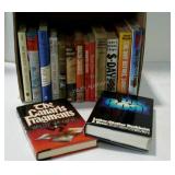 Box of books on WWII and Nazis Germany.