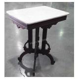 Victorian Marble Top Stand, 16x22x28" high