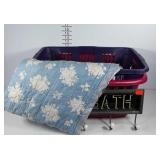 Handmade quilt (66x66), some fading, laundry