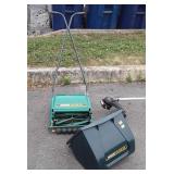 Qualcast Panther 30s reel mower with grass