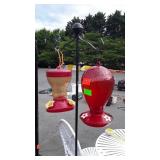 Hummingbird Feeders on floor stand Pole