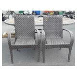 3pc outdoor Table Set, used condition with wear