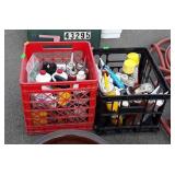 Shop Misc. Lot, 2 plastic milk crates with Home