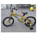 Bicycle, youth size with Training wheels. Avigo