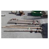 Cabinet Makers Bar Clamps, 7 total, one pipe, 6