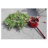 Tree stand, heavy duty steel stand with