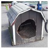 Dog House, older used wooden built house big dog
