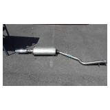 Automobile muffler, with chrome tail pipe