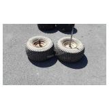 Set of Trailer/Cart Tires with wheels, turf
