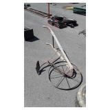 Garden Push Plow, layover plow point