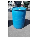 Blue poly 55 gallon Drum