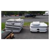 Fluorescent Lighting Fixtures, 35 total 4ft 4 bulb