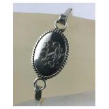 Sterling silver handle bracelet 18.5g