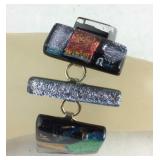 Glass style stone bracelet 7in