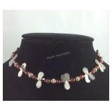 Sterling silver necklace 16in with matching