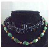 Two beaded necklaces