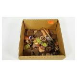 Small flat of embellishments from jewelry and