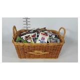 Sports trading cards, basket full of mainly