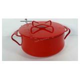 Dansk Kobenstyle enamel 8" pan with lid,