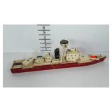Vintage wood ship model 19"