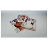 Playboy magazines, three with celebrity covers