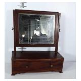 Wooden vanity mirror with drawer. Good shape for