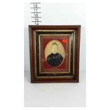 Portrait photo in deep well frame