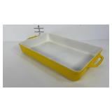 Enamel over cast casserole,  9x14