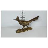 Brass road runner statue