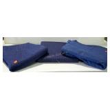 Three moving blankets, used condition, some holes