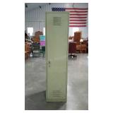 Metal military locker from 1965. Made by Lyons