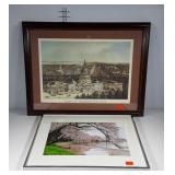 Washington DC wall art, signed photo of cherry