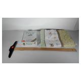 T square, baby blanket and Host a Murder Mystery