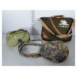 Toiletry bag with Veterans logo, side satchel bag