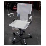 Modern Styling Office Desk Chair white Leather