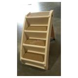 Folding pet steps. 18"wide, 24" high.