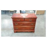 Three drawer dresser. Ready for refinishing or