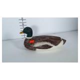 Painted wooden Mallard duck decoy.