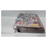 Binder filled with baseball cards, score , Don