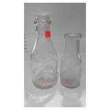 2 Dairy bottles McClenny Dairy Norfolk Virginia