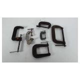 C clamps, various sizes