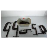 C clamps in variety of sizes