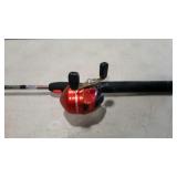 Zebco fishing pole with Shakespeare Firebird