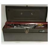 Handicraft metal toolbox with tools