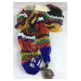 Heavy beaded necklace with Sterling silver