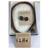 Ralph Lauren earrings and necklace